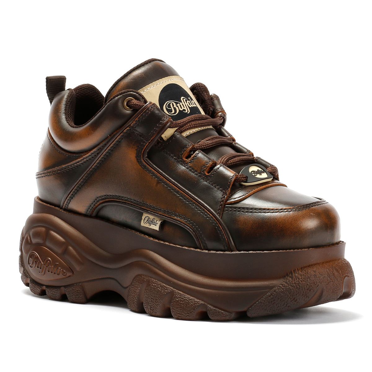 Buffalo Browning Vintage Women's Brown Trainers