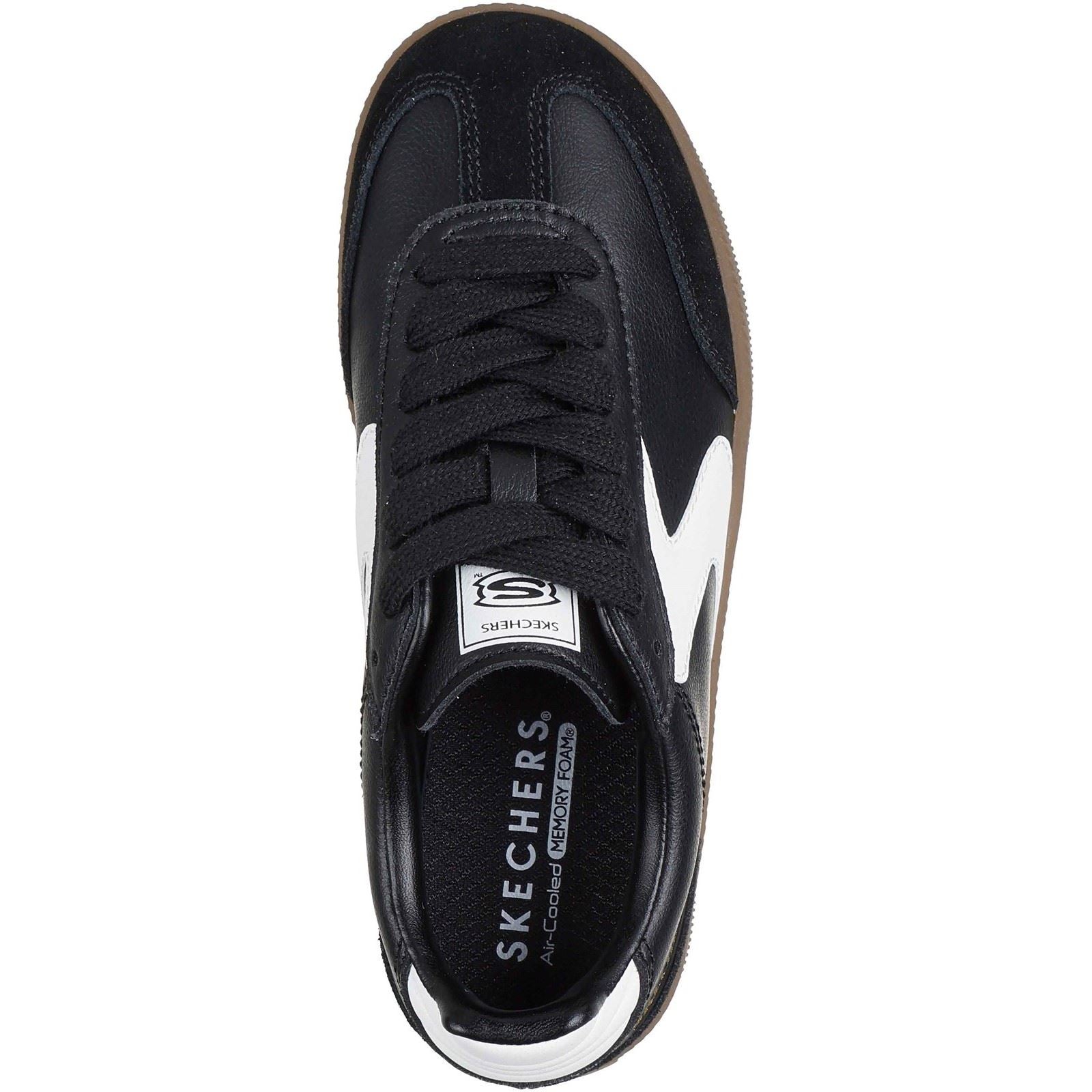 Skechers Hotshot Junior Varsity Boy's Black/White Trainers