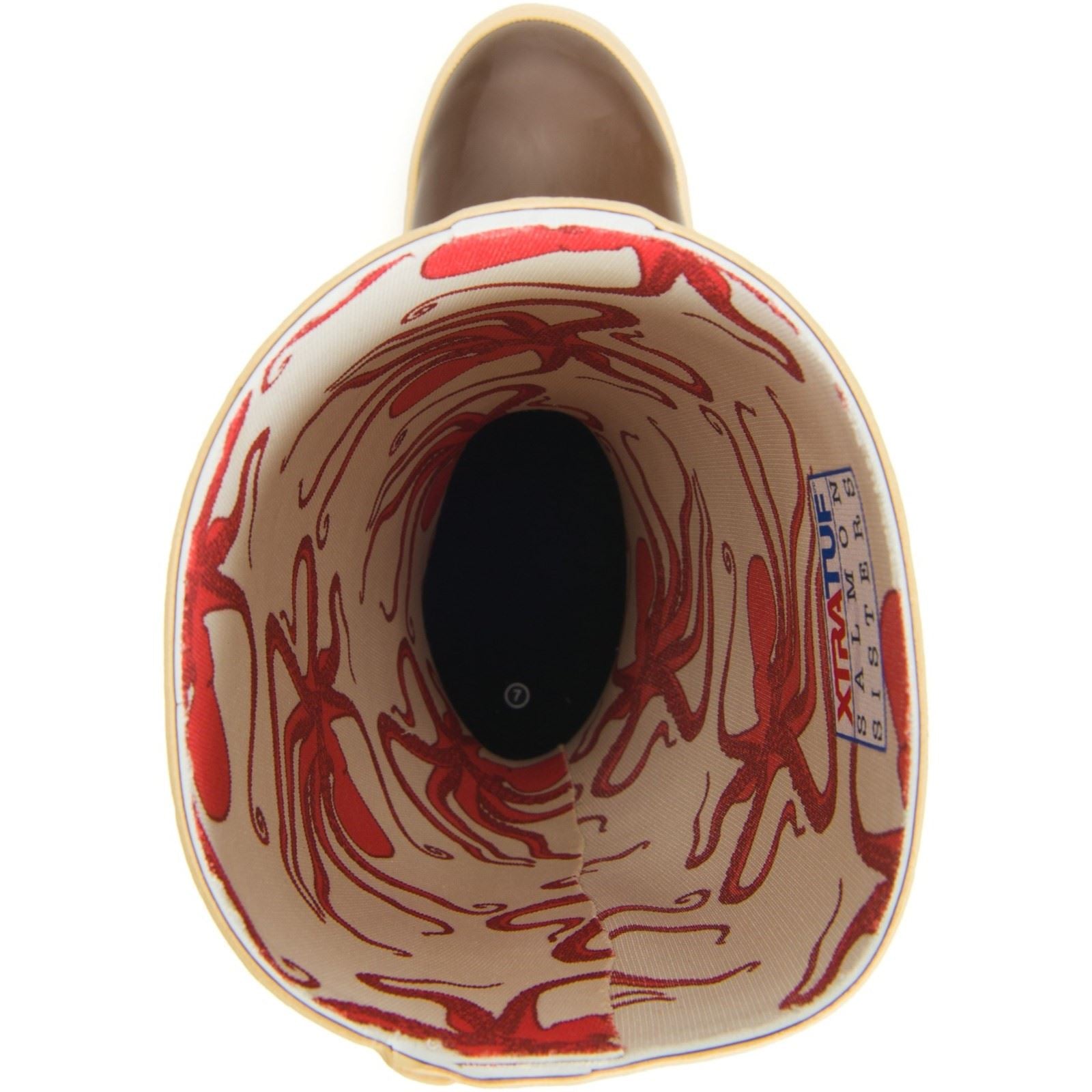 Xtratuf Salmon Sisters Latex Synthetic Brown Wellington Boots