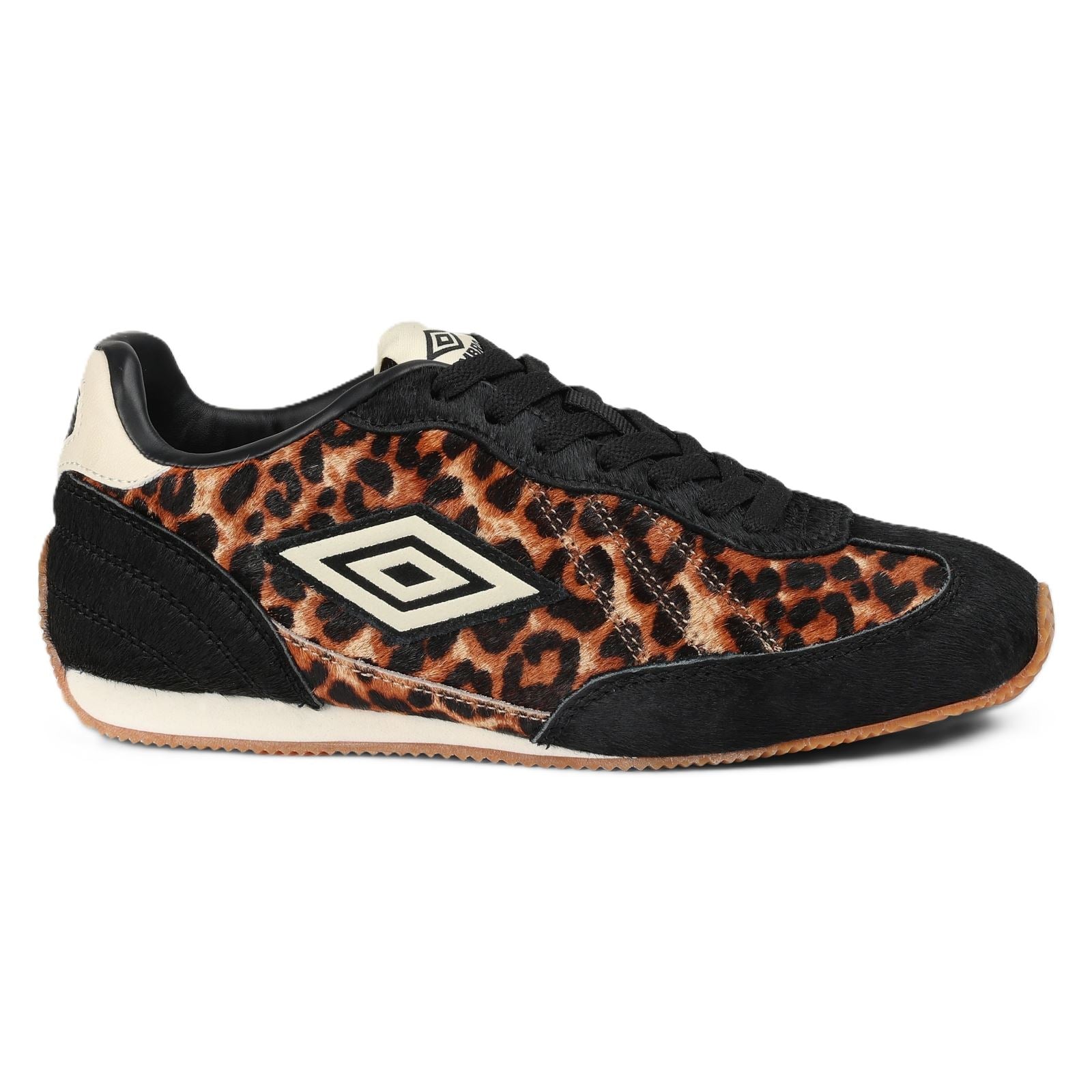 Umbro Clayton Leopard Black Trainers