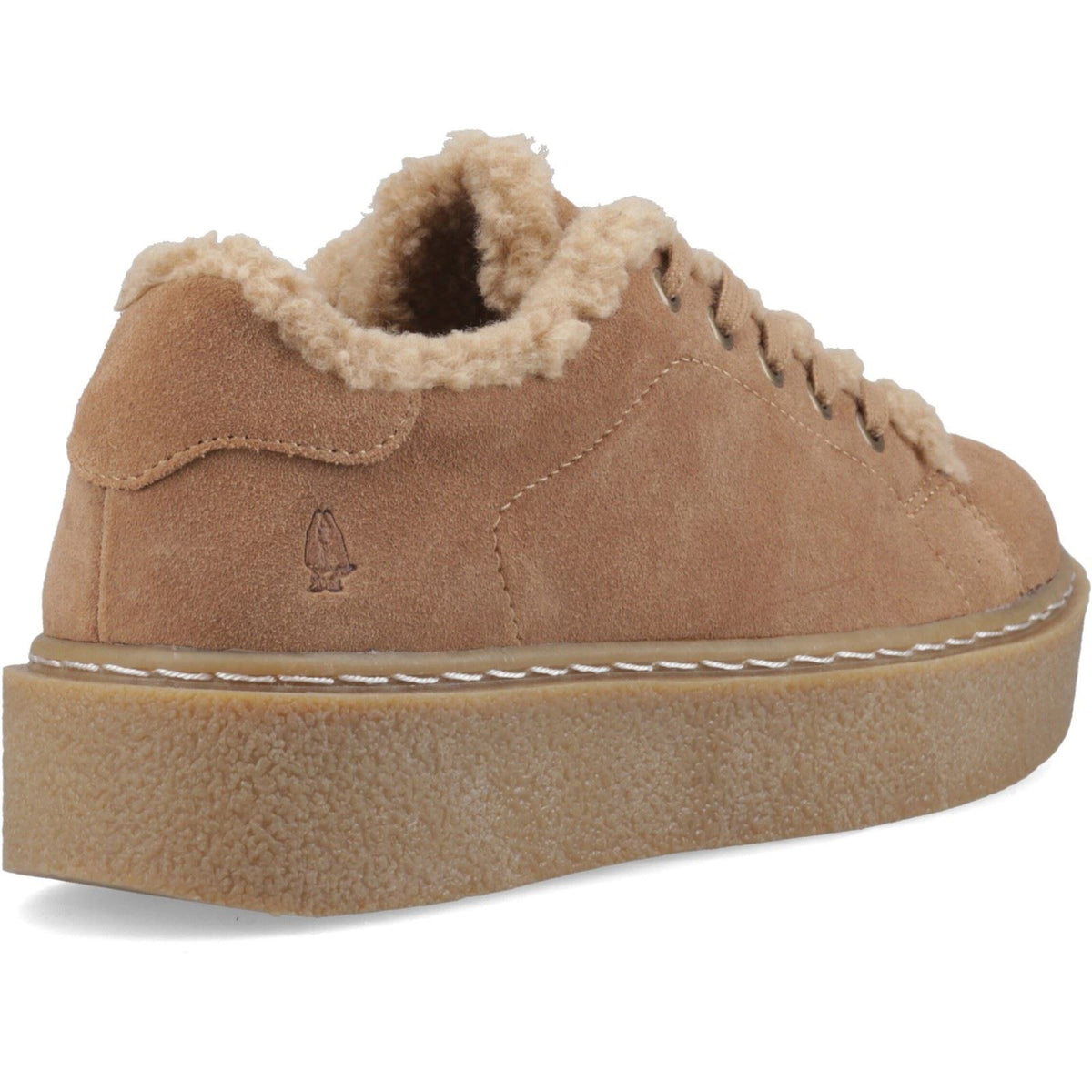 Hush Puppies Brinlee Fur Suede Women's Light Tan Trainers