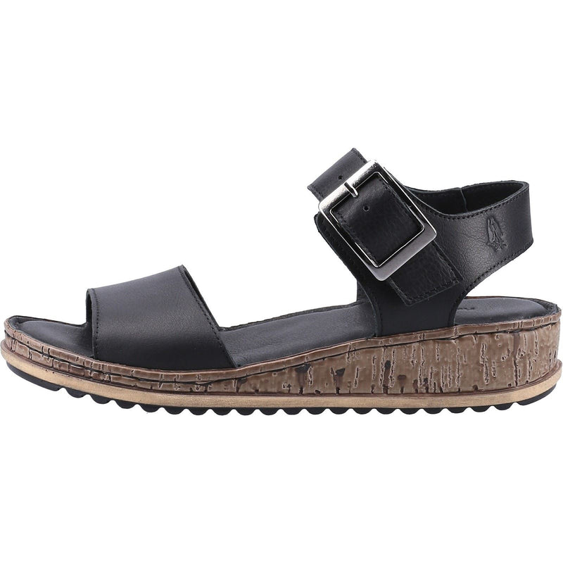 Hush Puppies Ellie Leather Women's Black Sandals