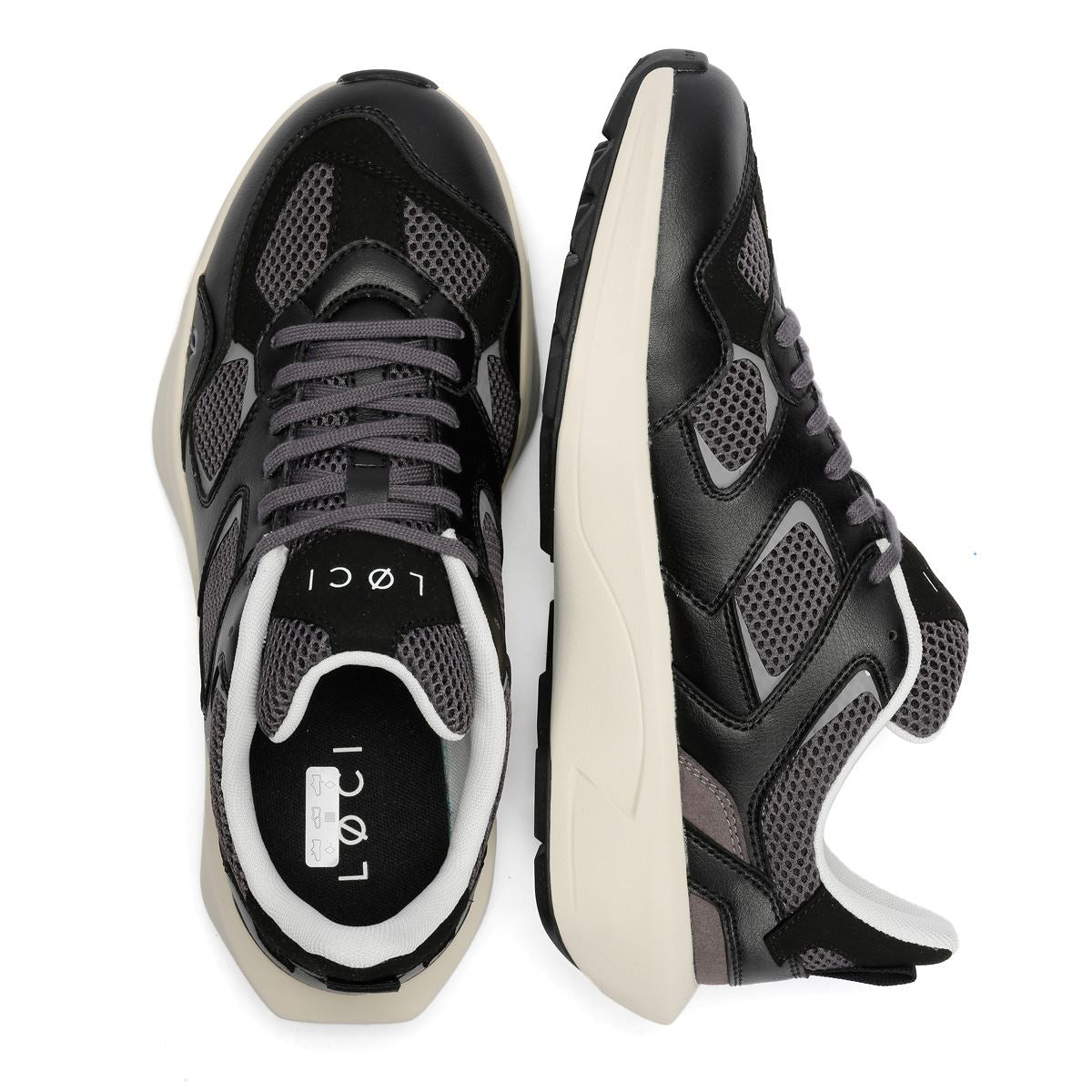 LØCI VØLT Black/Grey Trainers