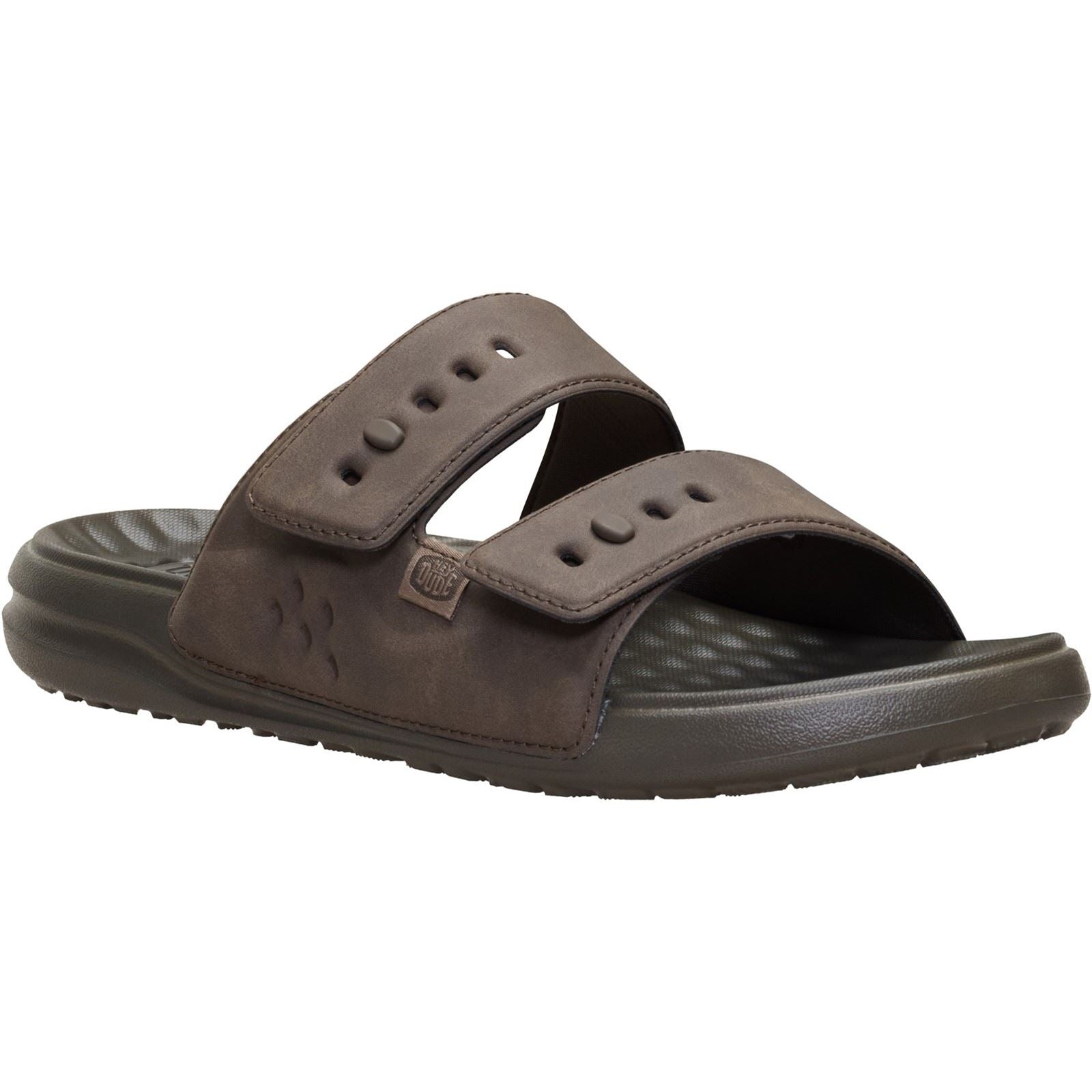 HEYDUDE Wave 2 Strap Polyurethane Men's Major Brown Sandals