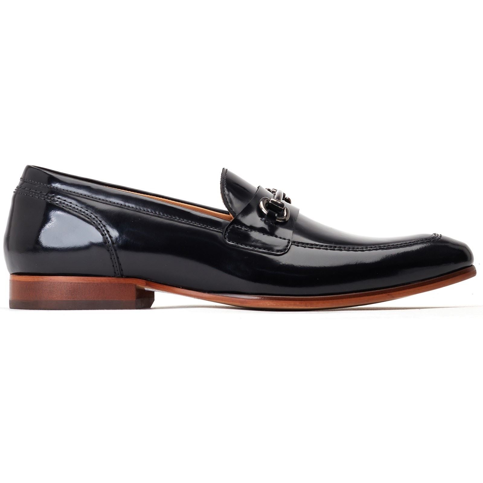 Base London Russo Leather Men's Black Loafers
