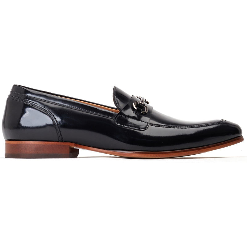 Base London Russo Leather Men's Black Loafers