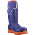 Muck Boots Grit S5 Rubber Men's Blue/Orange Wellington Boots