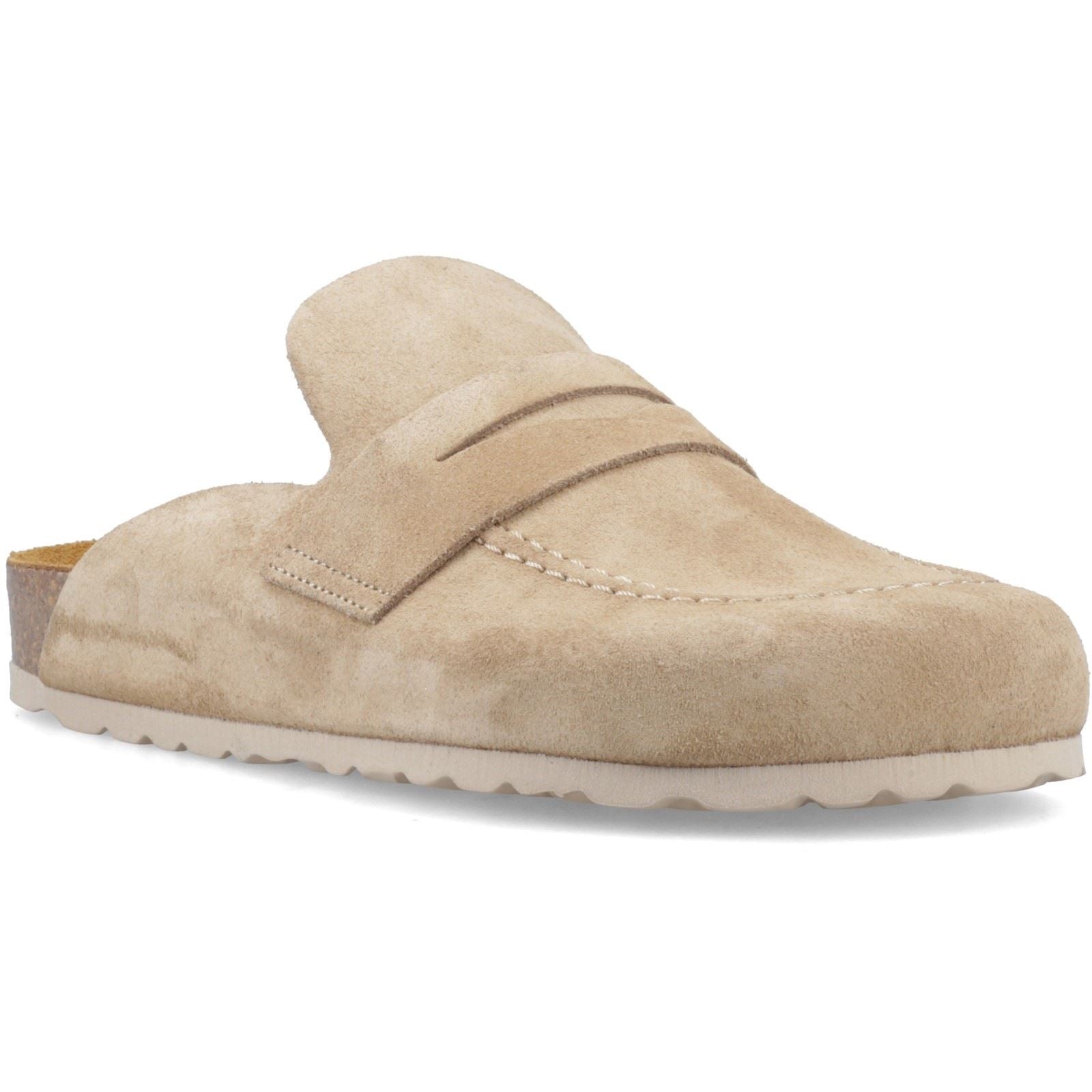Hush Puppies Briar Closed Toe Suede Women's Taupe Mules