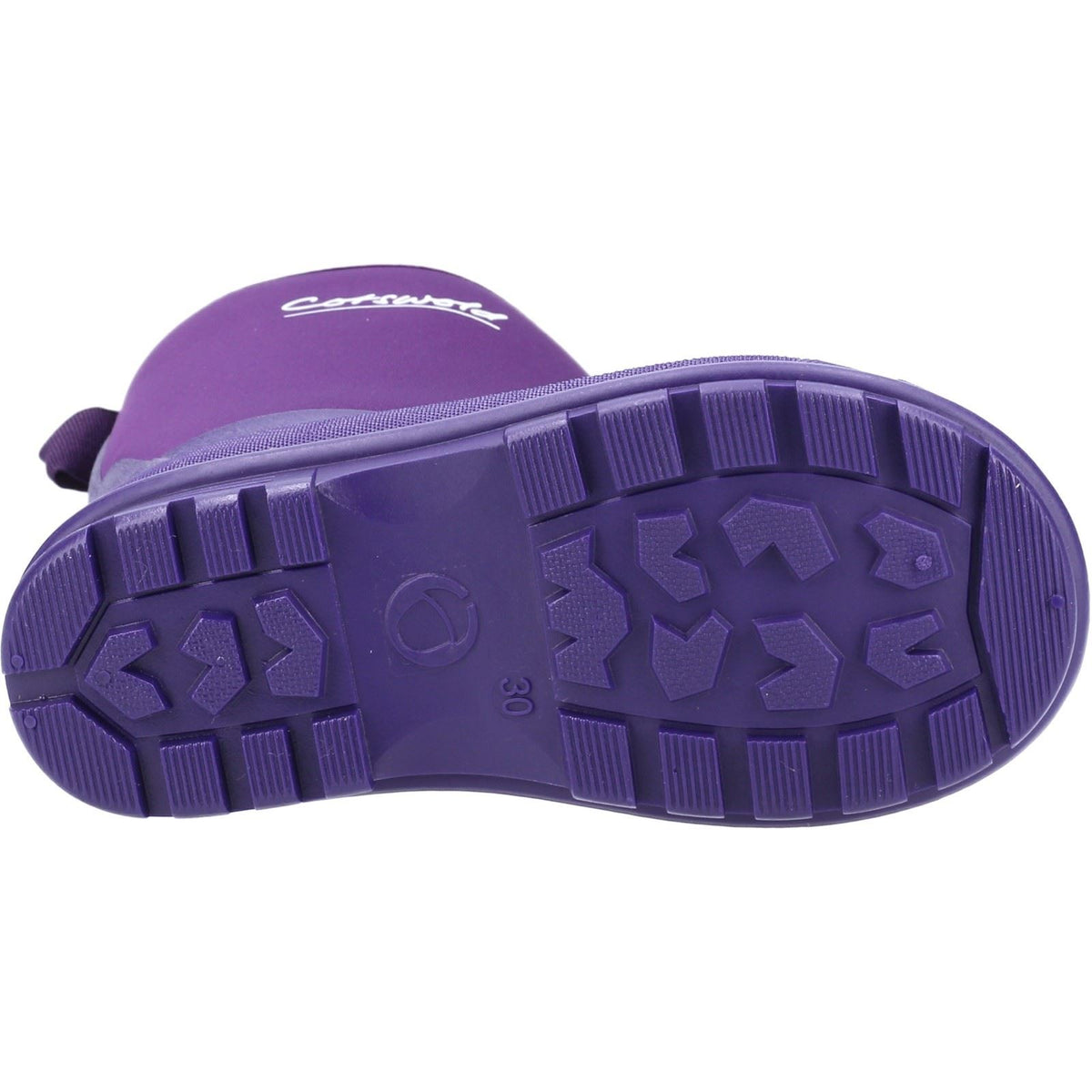Cotswold Kids Hilly Synthetic Purple Wellington Boots