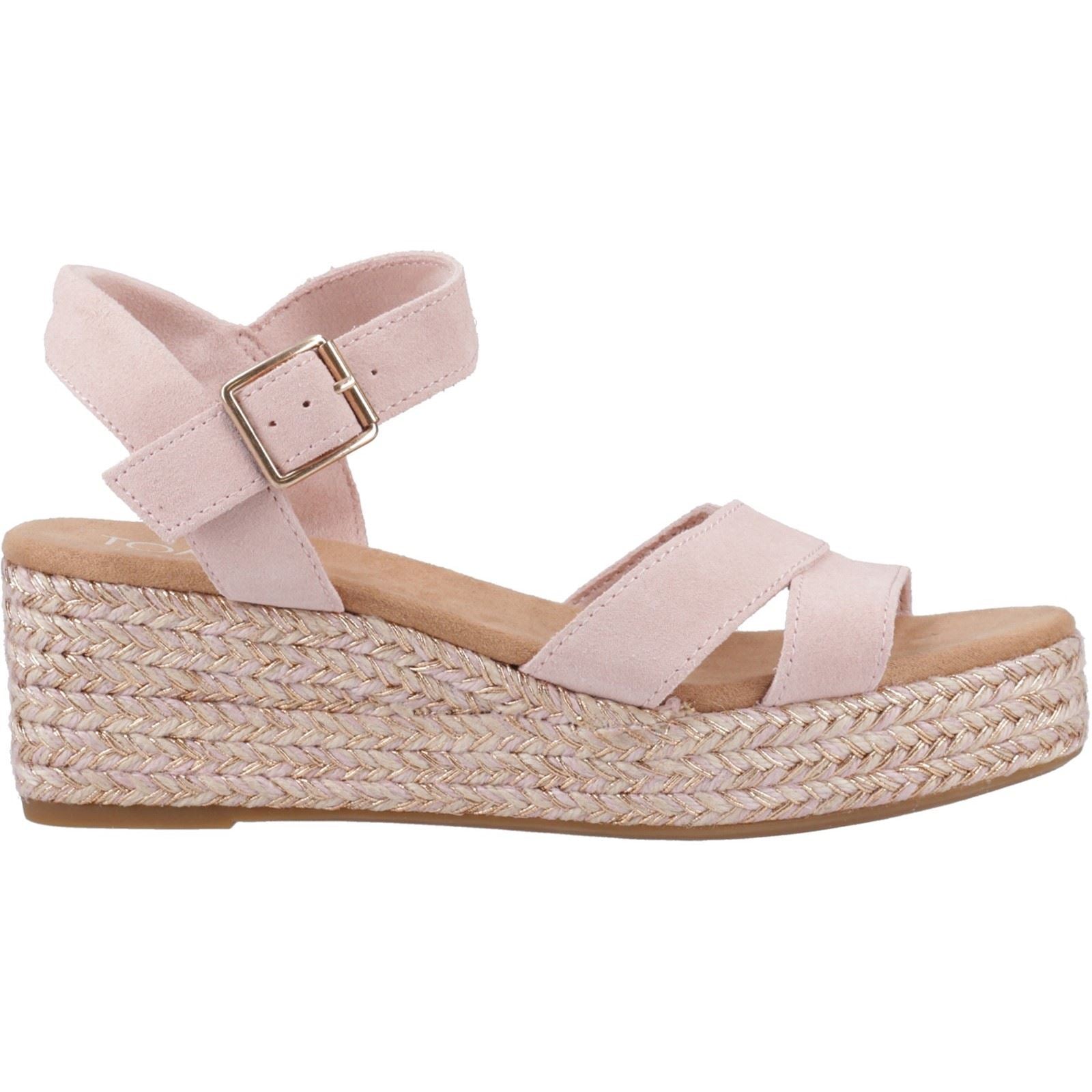 TOMS Audrey Leather Women's Pale Rose Sandals