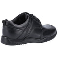 Hush Puppies Harvey Junior Boys Black Leather Lace-Up Shoes