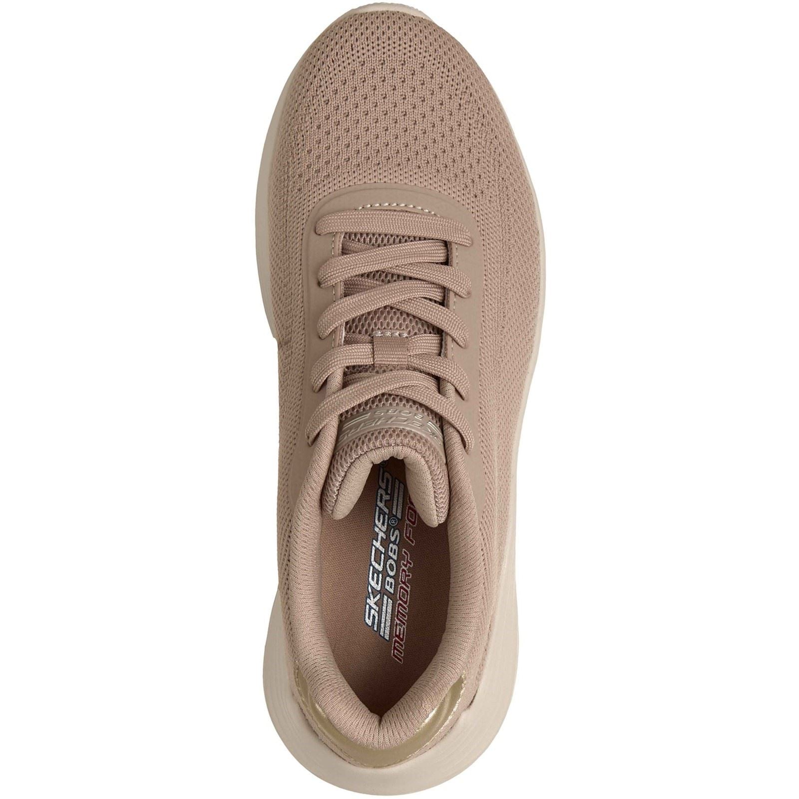 Skechers Bobs Squad Waves Current Look Textile Women's Taupe Trainers