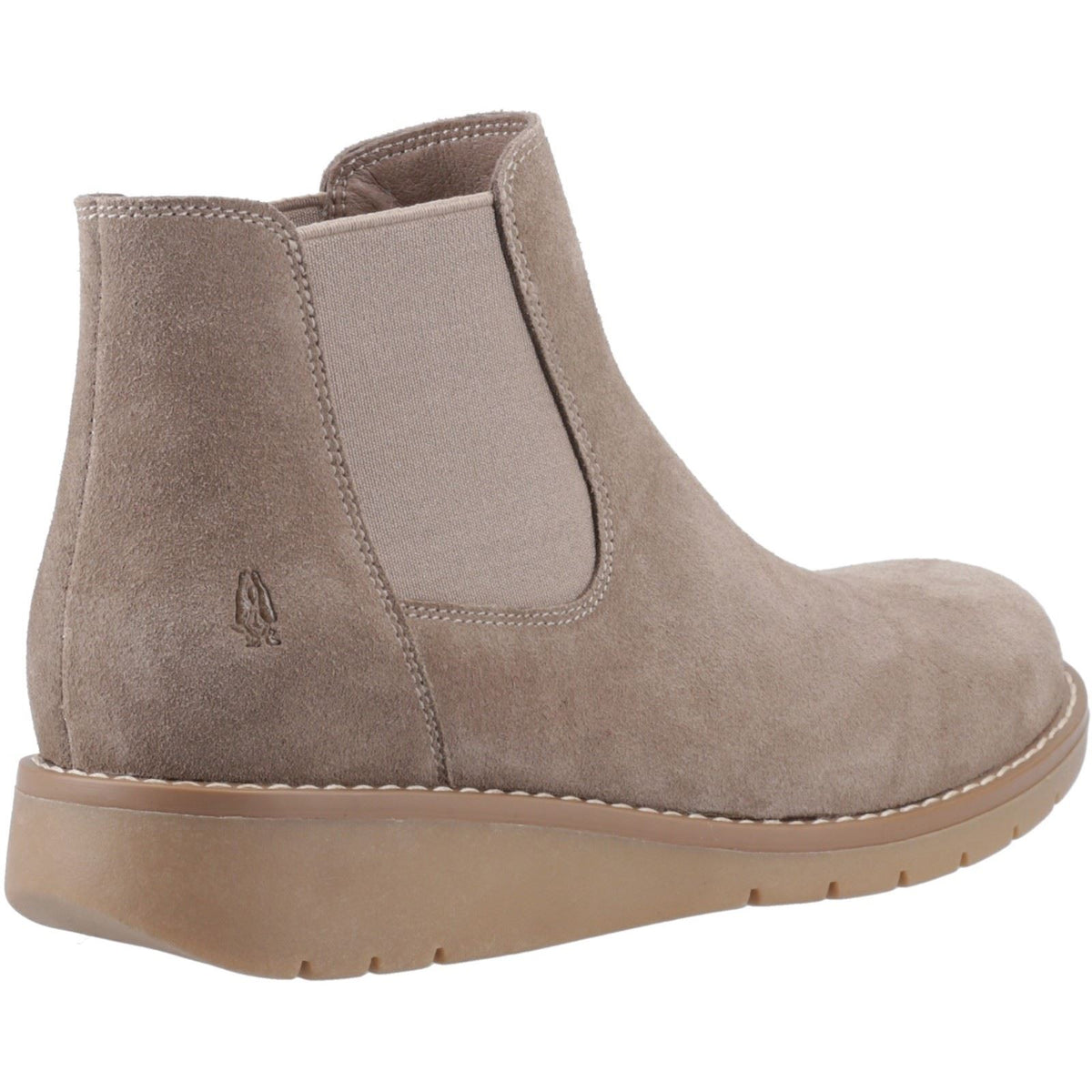 Hush Puppies Leonie Suede Women's Taupe Flat Chelsea Boots
