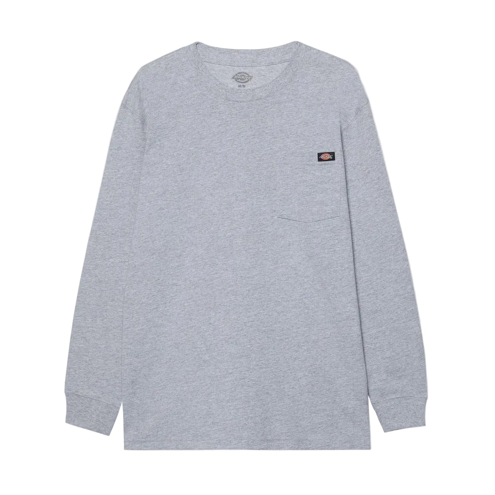 Dickies Pocket Long Sleeve Cotton Men's Grey T-Shirt
