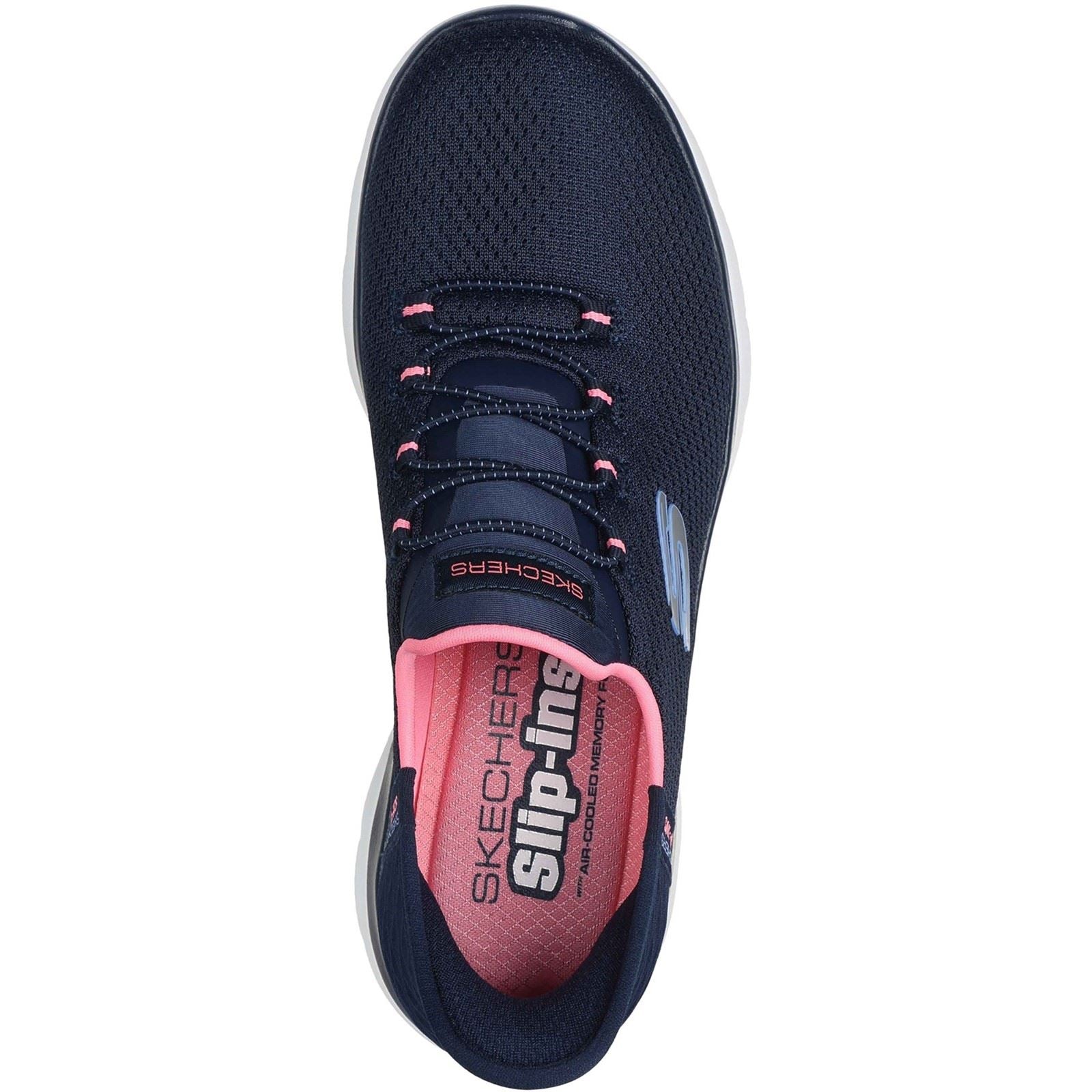 Skechers Summits - Diamond Dream Textile Women's Navy/Pink Standard Trainers