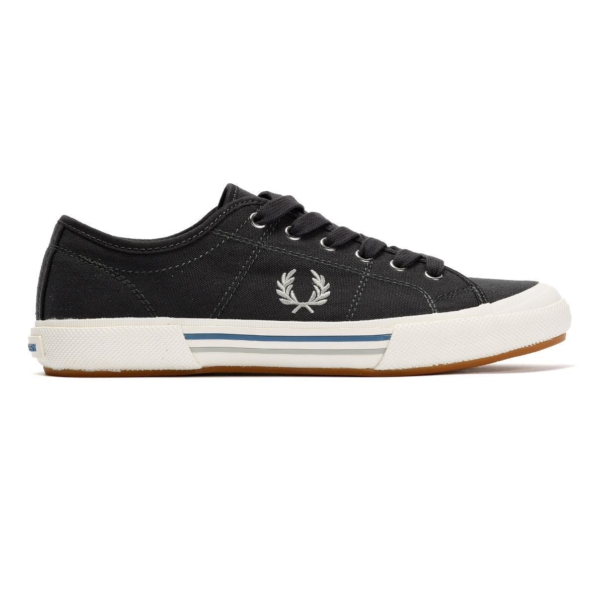 Fred Perry B708 Vintage Tennis Canvas Men's Anchor Grey Trainers