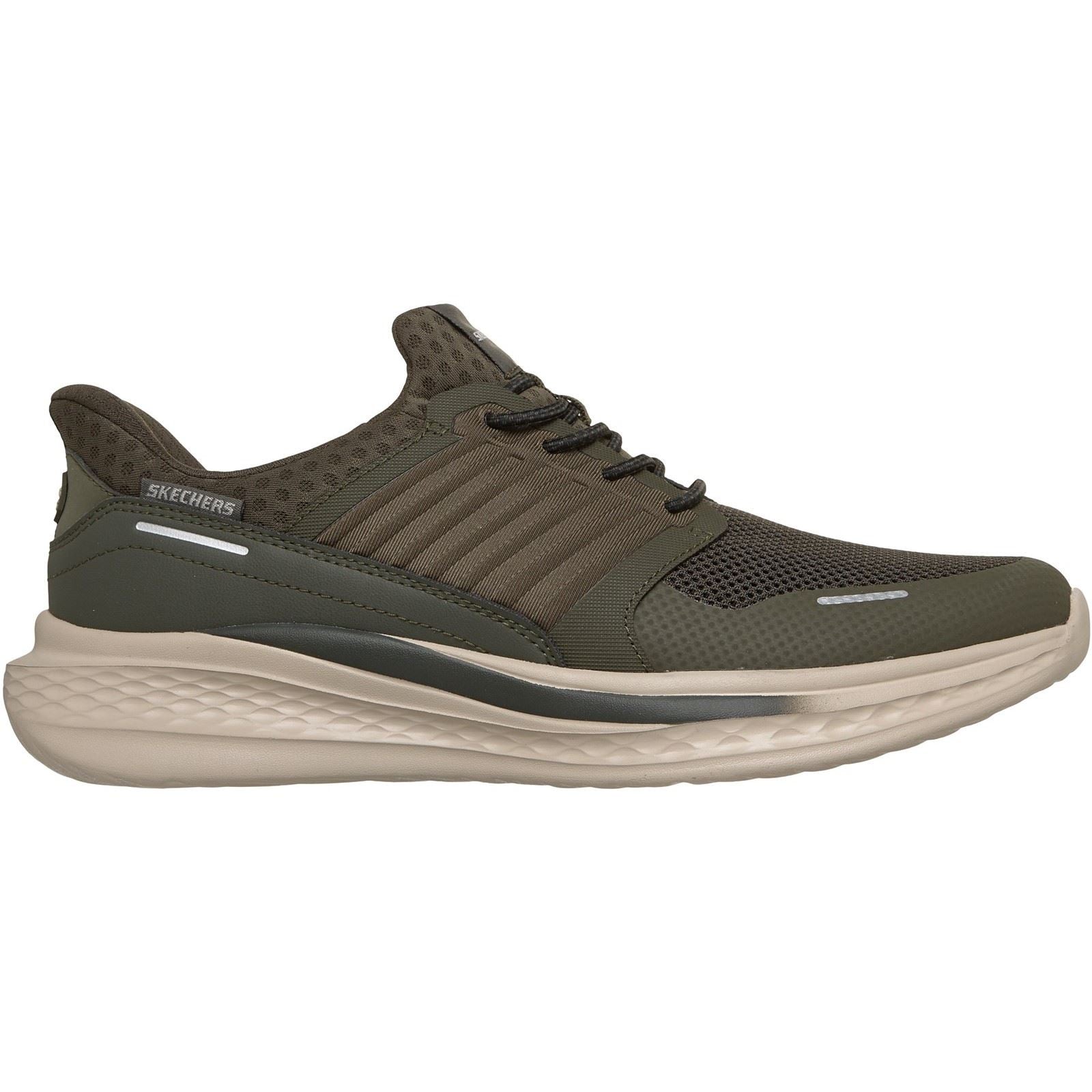 Skechers Slade Luther Men's Olive Synthetic / Mesh Trainers