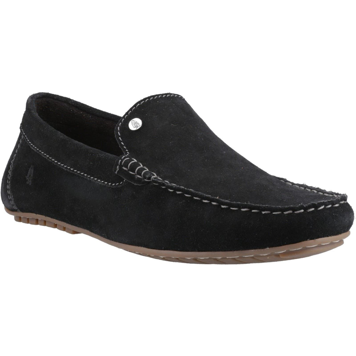 Hush Puppies Ralph Suede Leather Men's Black Loafers