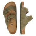 Birkenstock Arizona Thyme Khaki Suede Leather Sandals