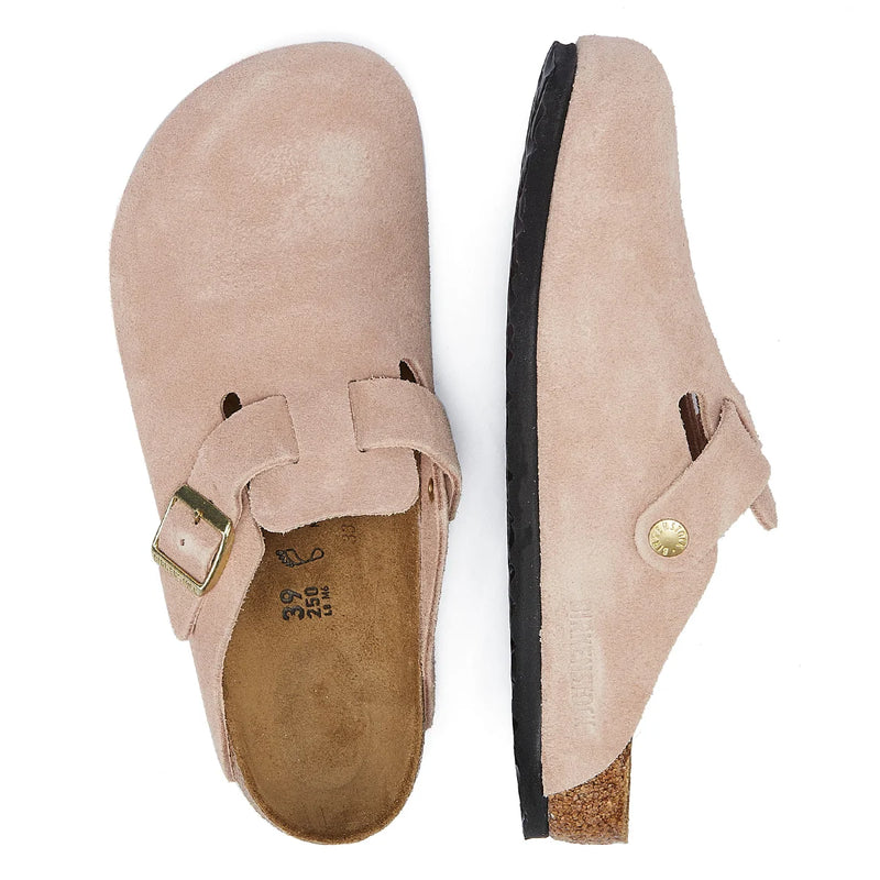 Birkenstock Boston Suede Women s Light Pink Clogs Tower London