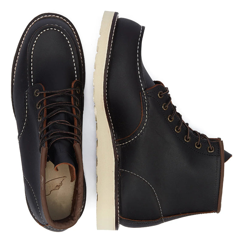 Mens black red wing boots online