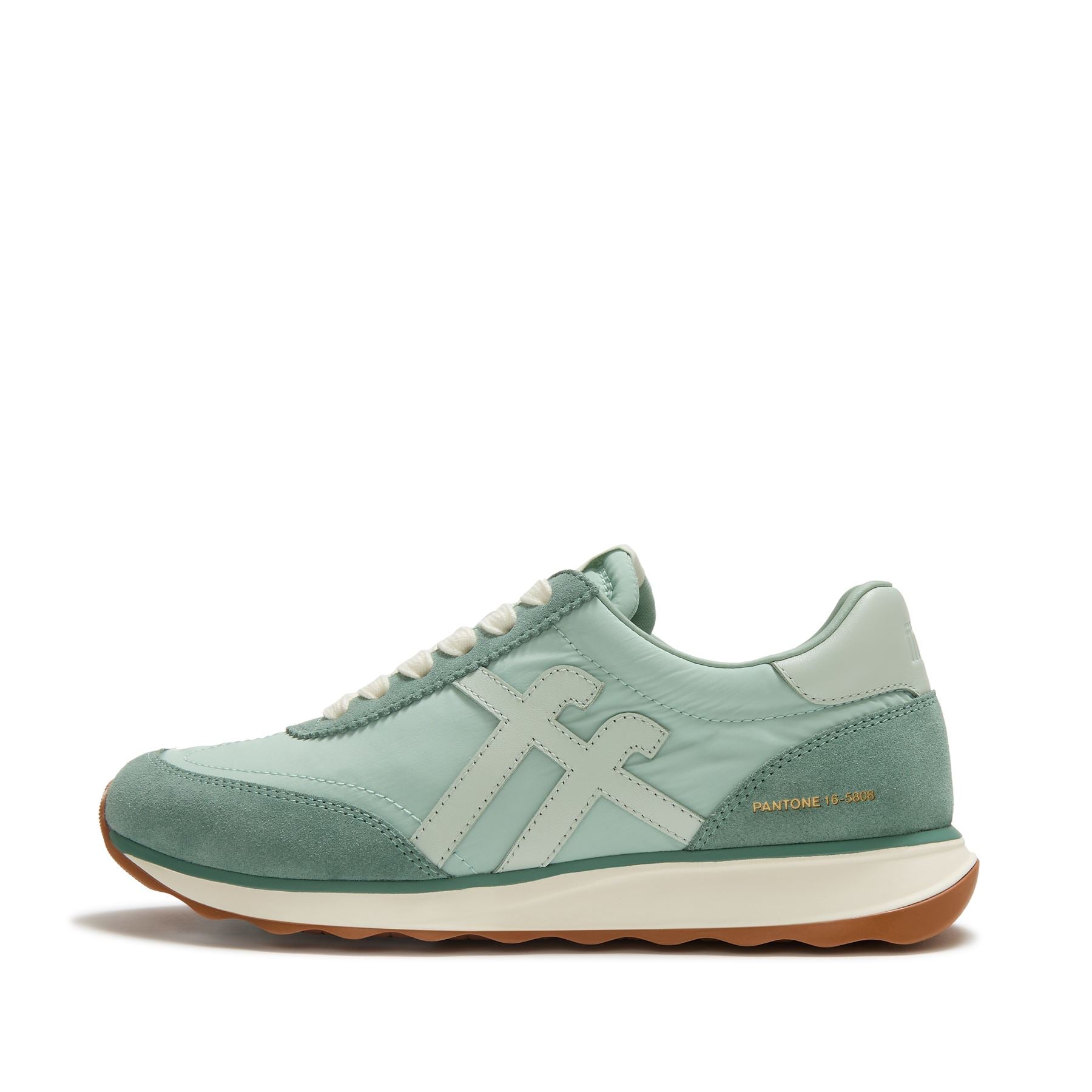 FitFlop X Pantone Retro-Q Suede Women's Green Trainers