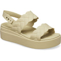 Crocs Brooklyn Woven Synthetic Women's Chai Sandals