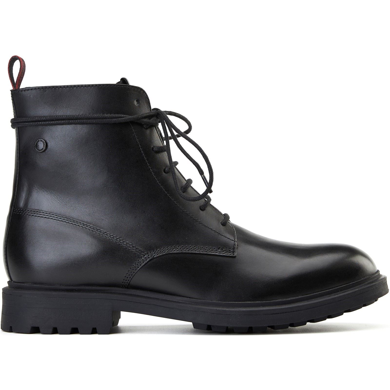 Base London Brunel Leather Men's Black Ankle Boots