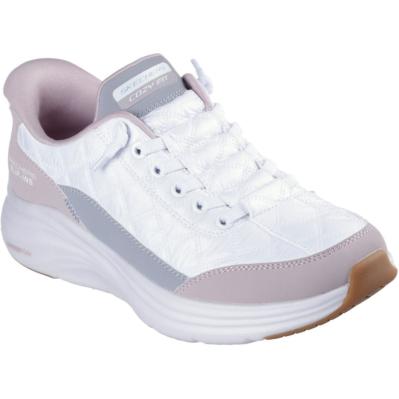 Skechers Contour Foam Cozy Fit Textile Women's White/Lavender Trainers