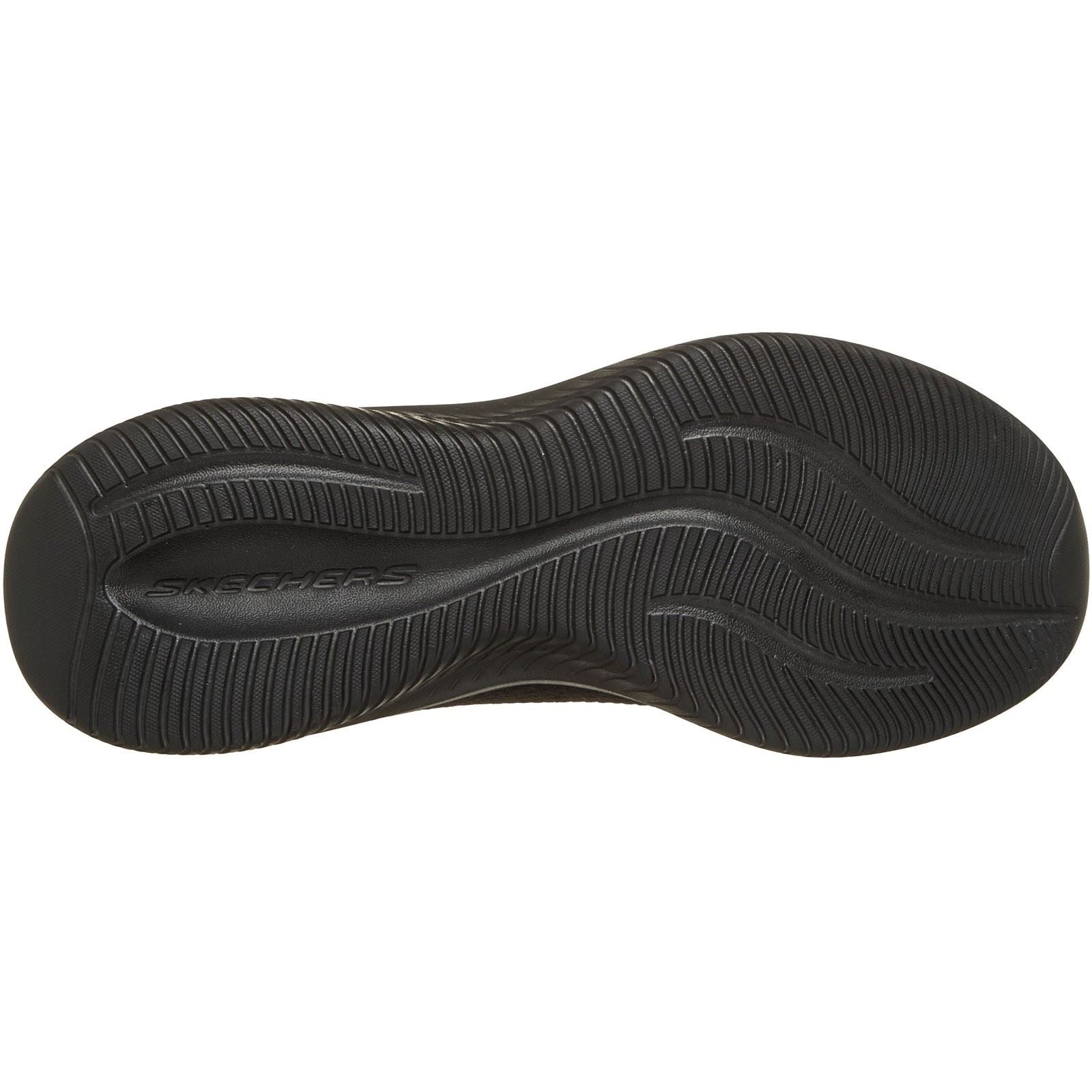 Skechers Ultra Flex 4.0 Polyester Women's Black / Black Sole Trainers