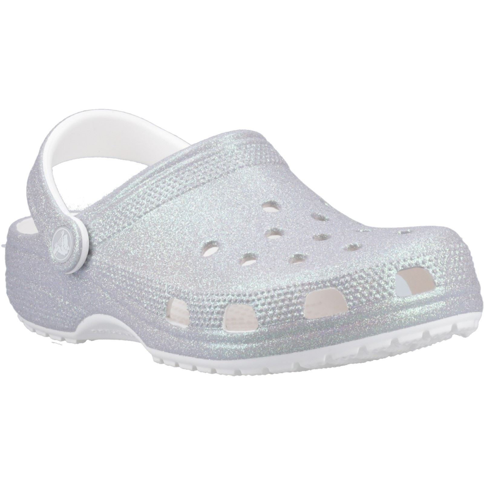 Crocs Classic Glitter EVA Women's Grey Standard Clogs