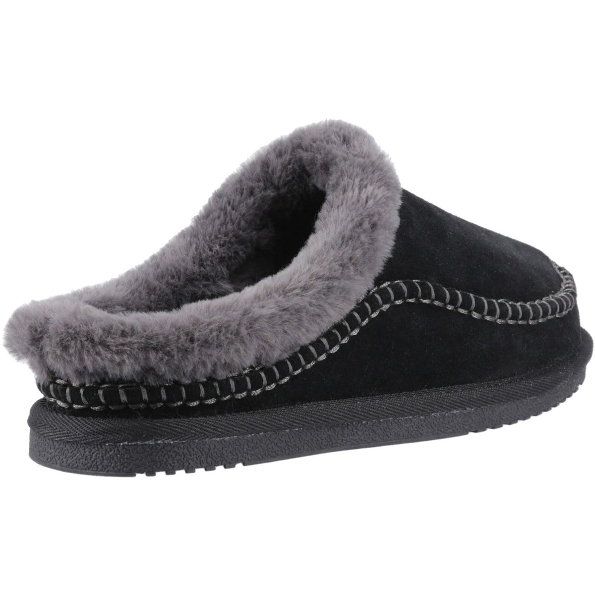 Hush Puppies Anika Suede Women's Black Slippers