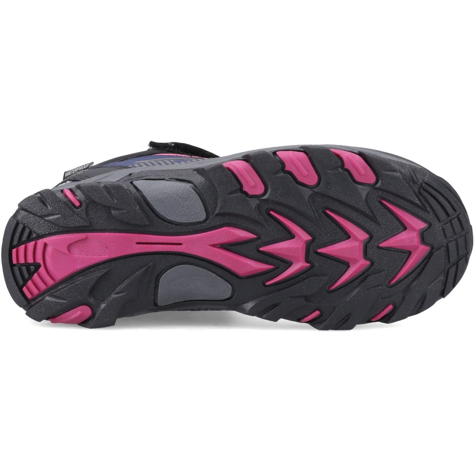 Hi-Tec Blackout Mid Polyester Girl's Navy/Magenta Hiking Boots