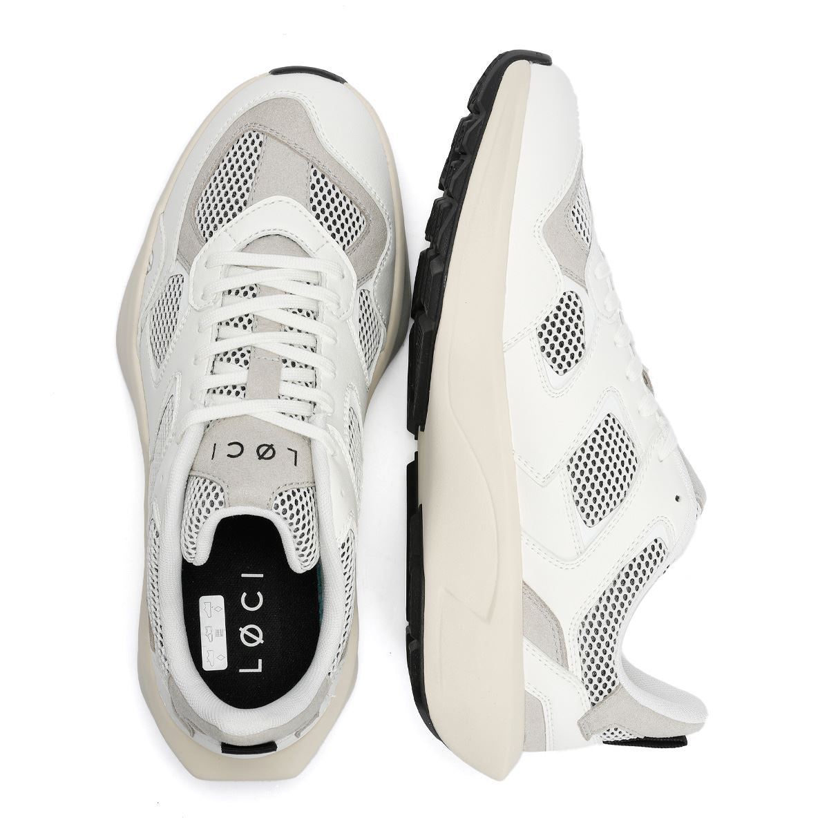 LØCI VØLT White/Grey Trainers