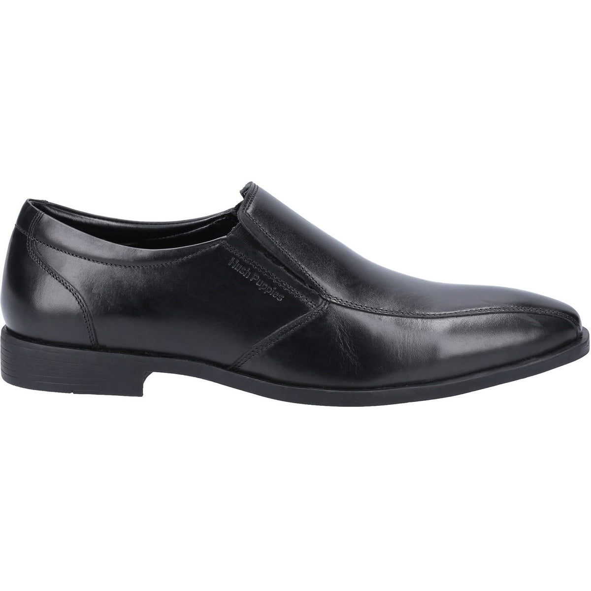 Hush Puppies Ellis Leather Men's Black Slip-On Shoes