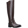 Hush Puppies Vanessa Leather Women's Brown Heeled Knee High Boots
