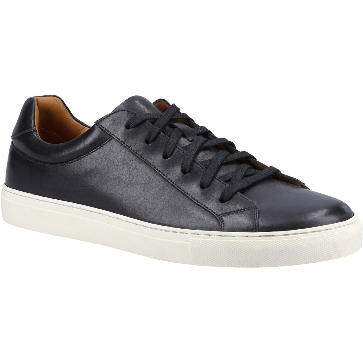 Hush Puppies Colton Leather Men's Black Trainers