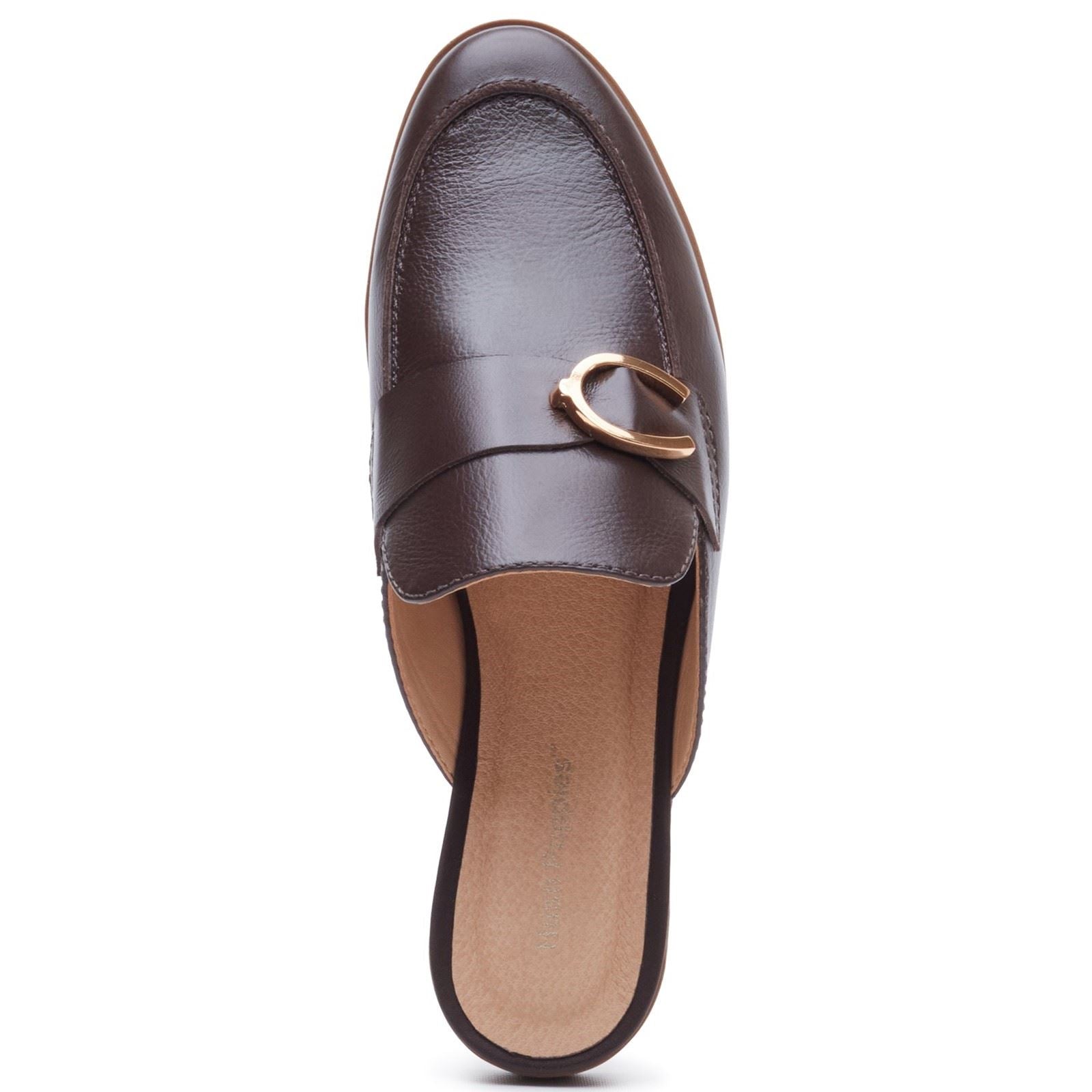 Hush Puppies Calla Leather Women's Chocolate Mules