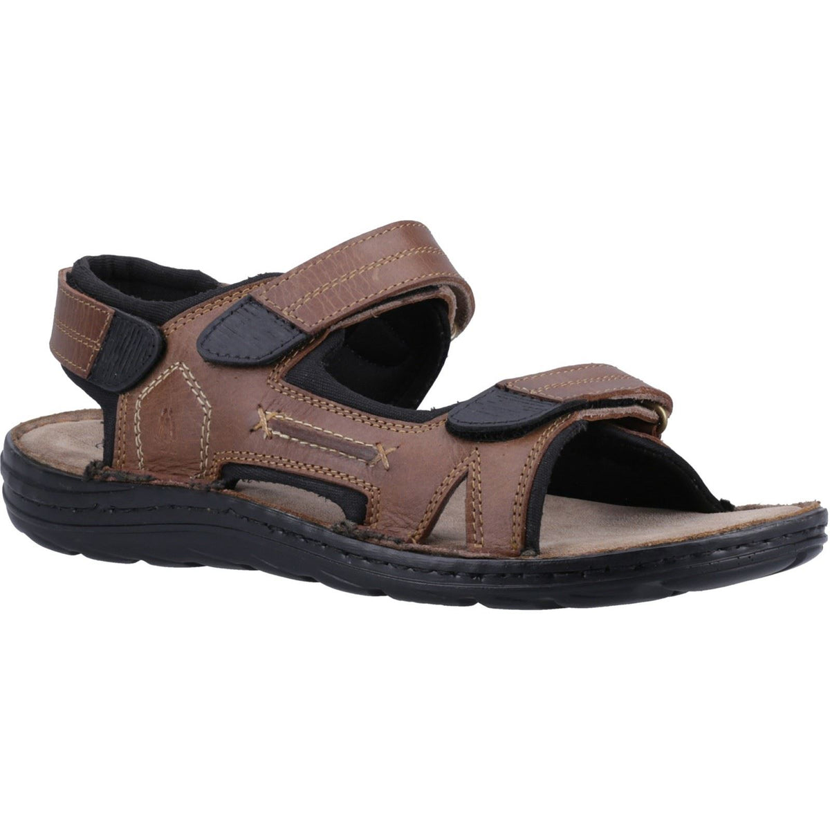 Hush Puppies Alistair Leather Men's Tan Sandals