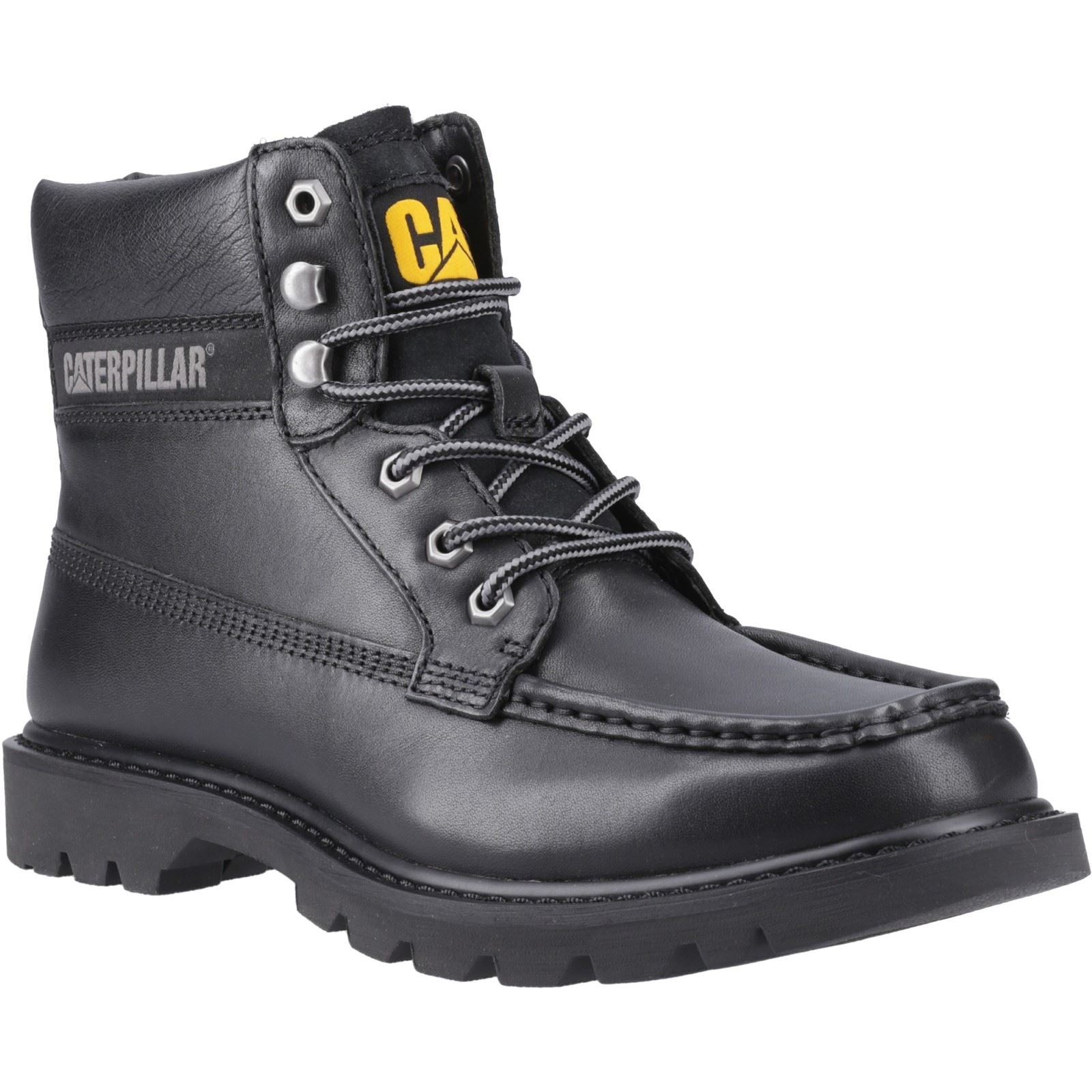 Caterpillar  Colorado Moc Toe Leather Men's Black Ankle Boots