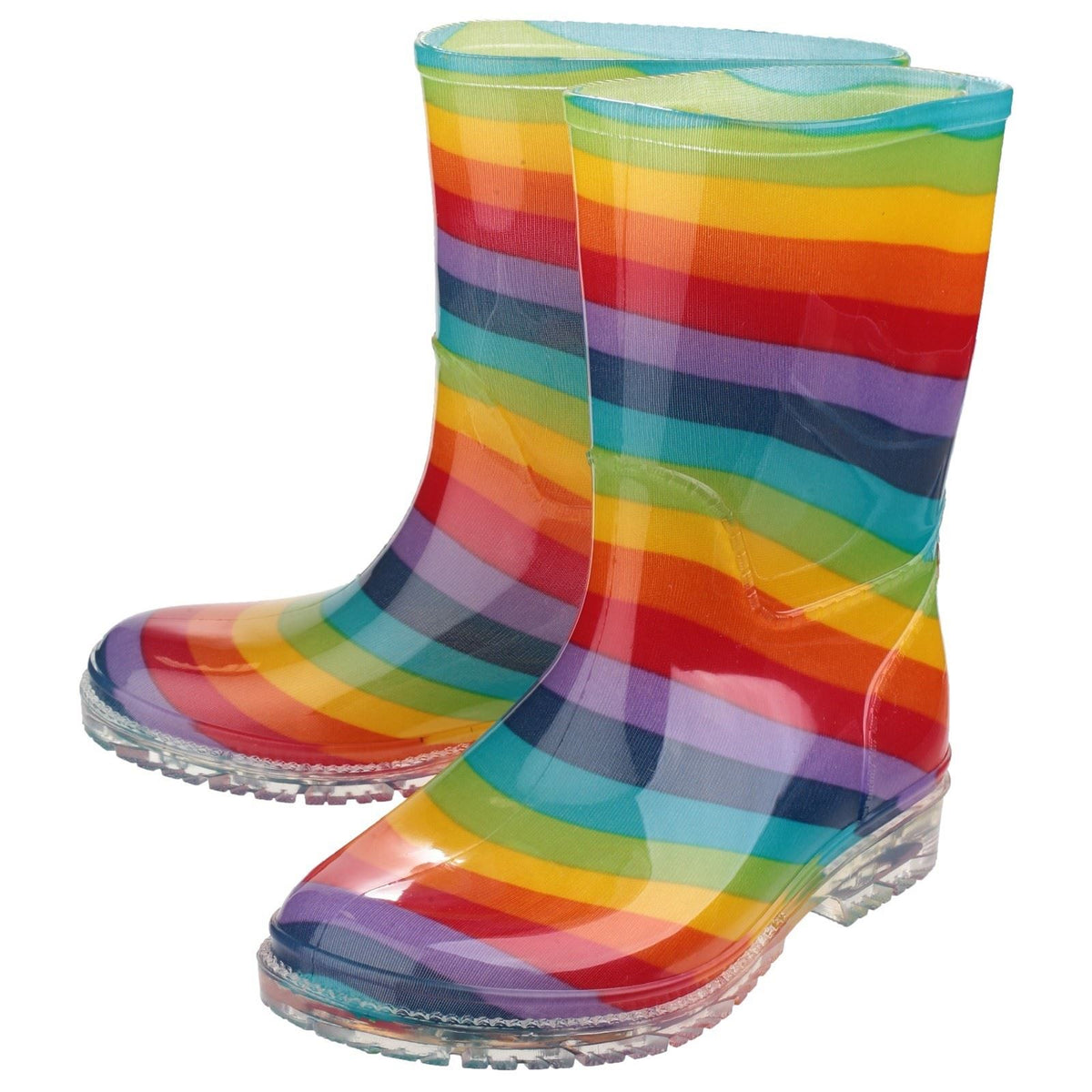 Cotswold Synthetic Junior Rainbow Wellington Boots