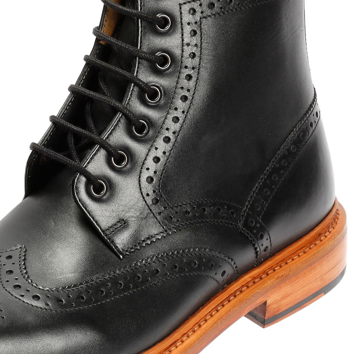 Chapman & Moore Walter Brogue Leather Men's Brown Boots