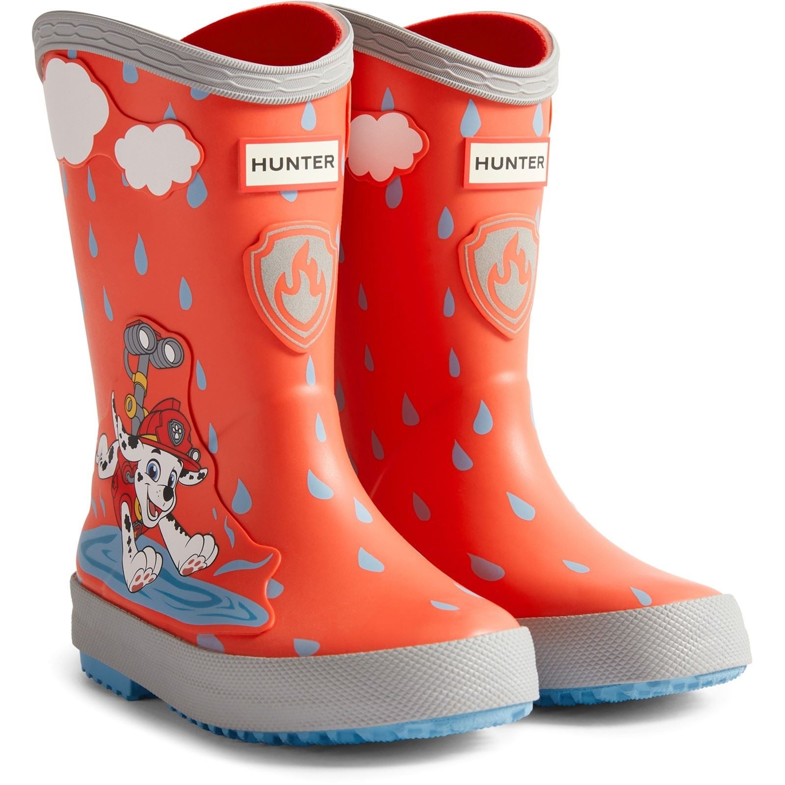 Hunter Paw Patrol Rubber Unisex Kid's Poppy Red Wellington Boots