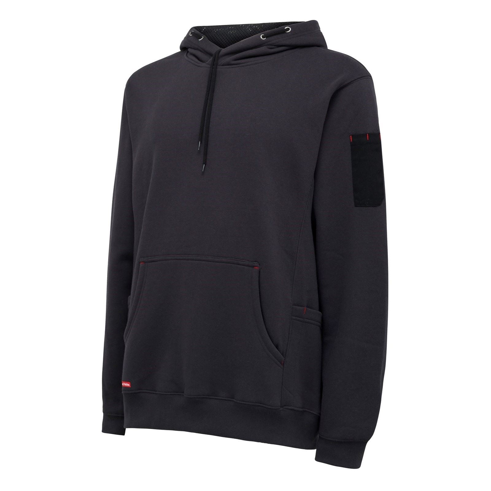 Hard Yakka Brushed Fleece Synthetic Men's Grey Hooded Sweatshirt