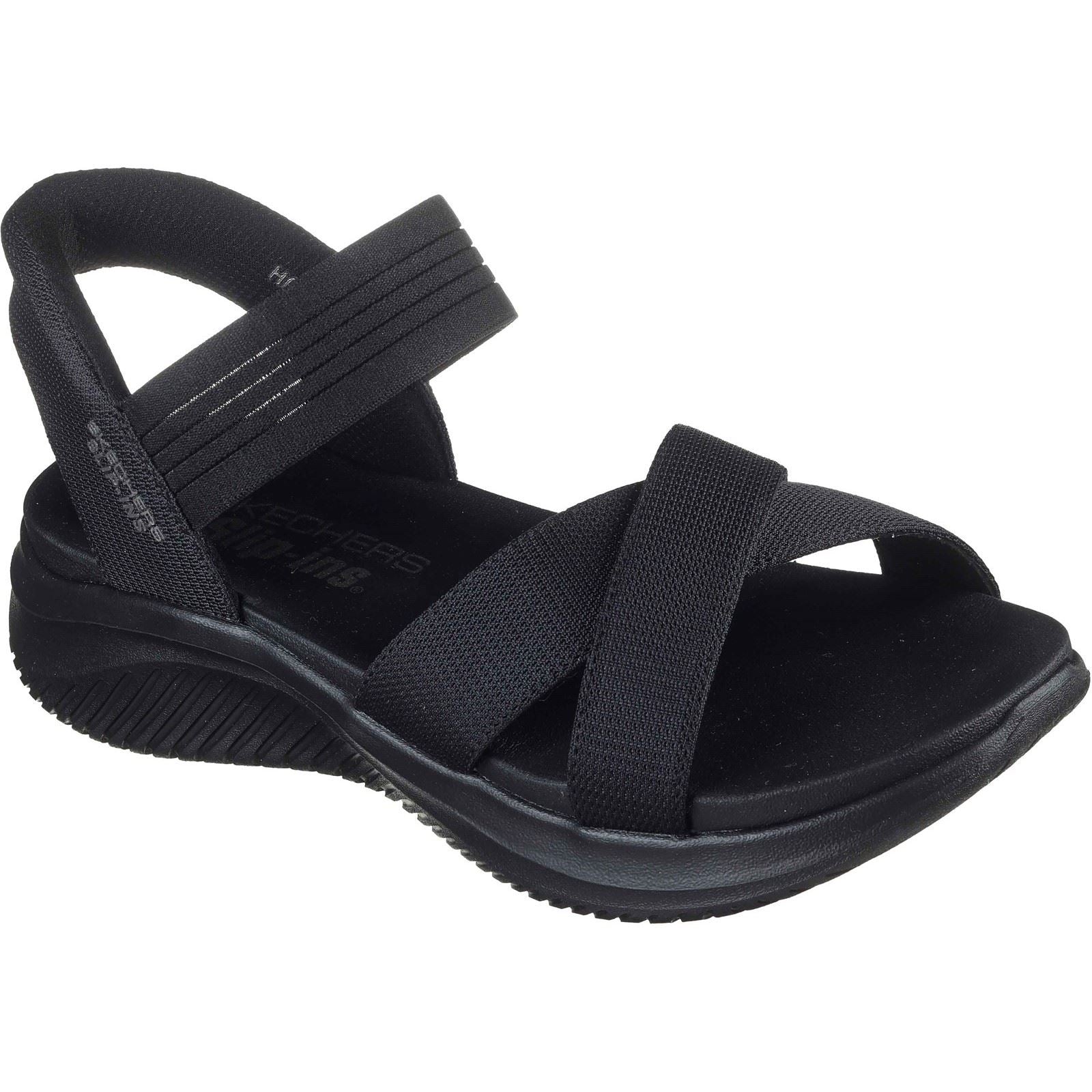 Skechers Ultra Flex 3.0 - Never Better Textile Women's Black Standard Sandals