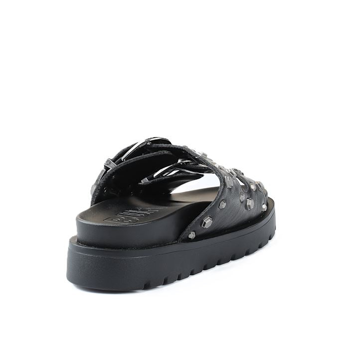Buffalo Raya Ari West Leather Women's Black Sandals