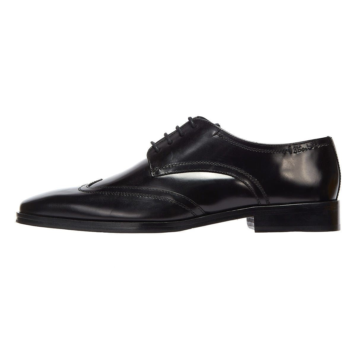 Ben Sherman Kingston Derby Mens Black Shoes