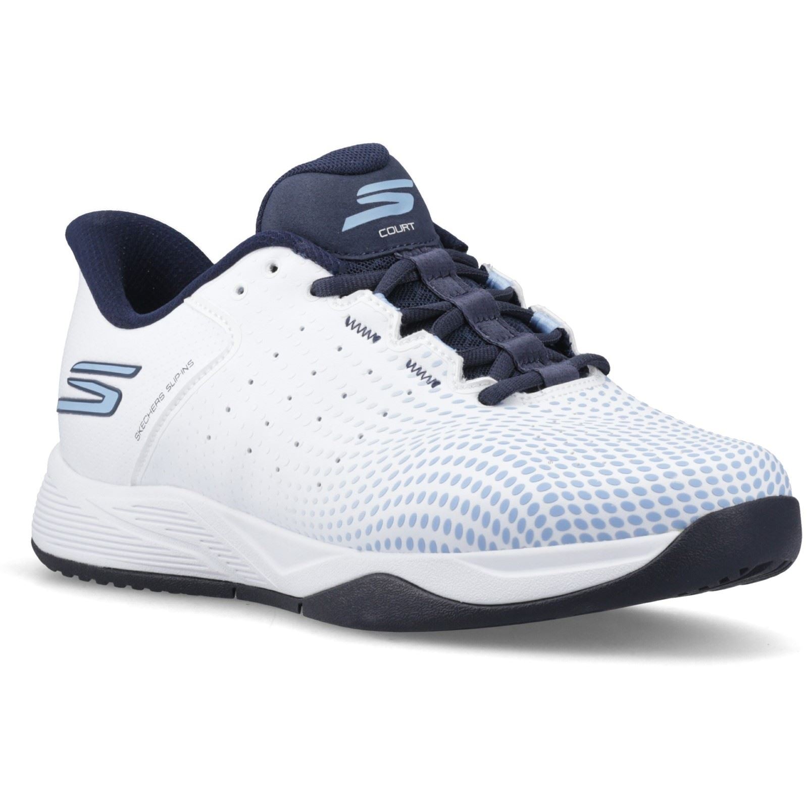 Skechers Slip-ins Relaxed Fit Viper Court Reload Men's White/Navy Blue Trainers