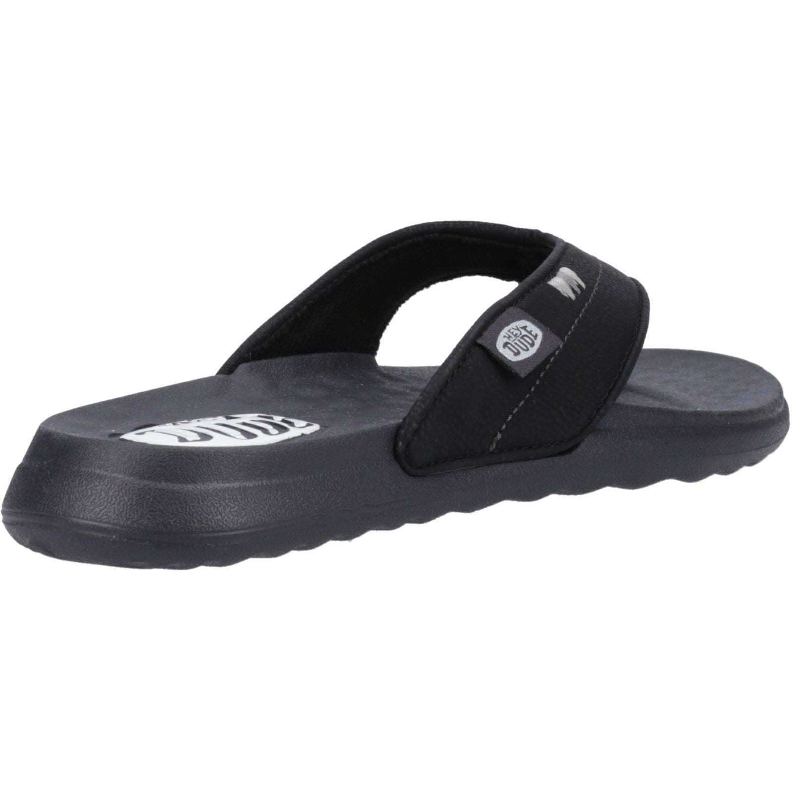 HEYDUDE Christi Flip Classic Synthetic Women's Black Sandals