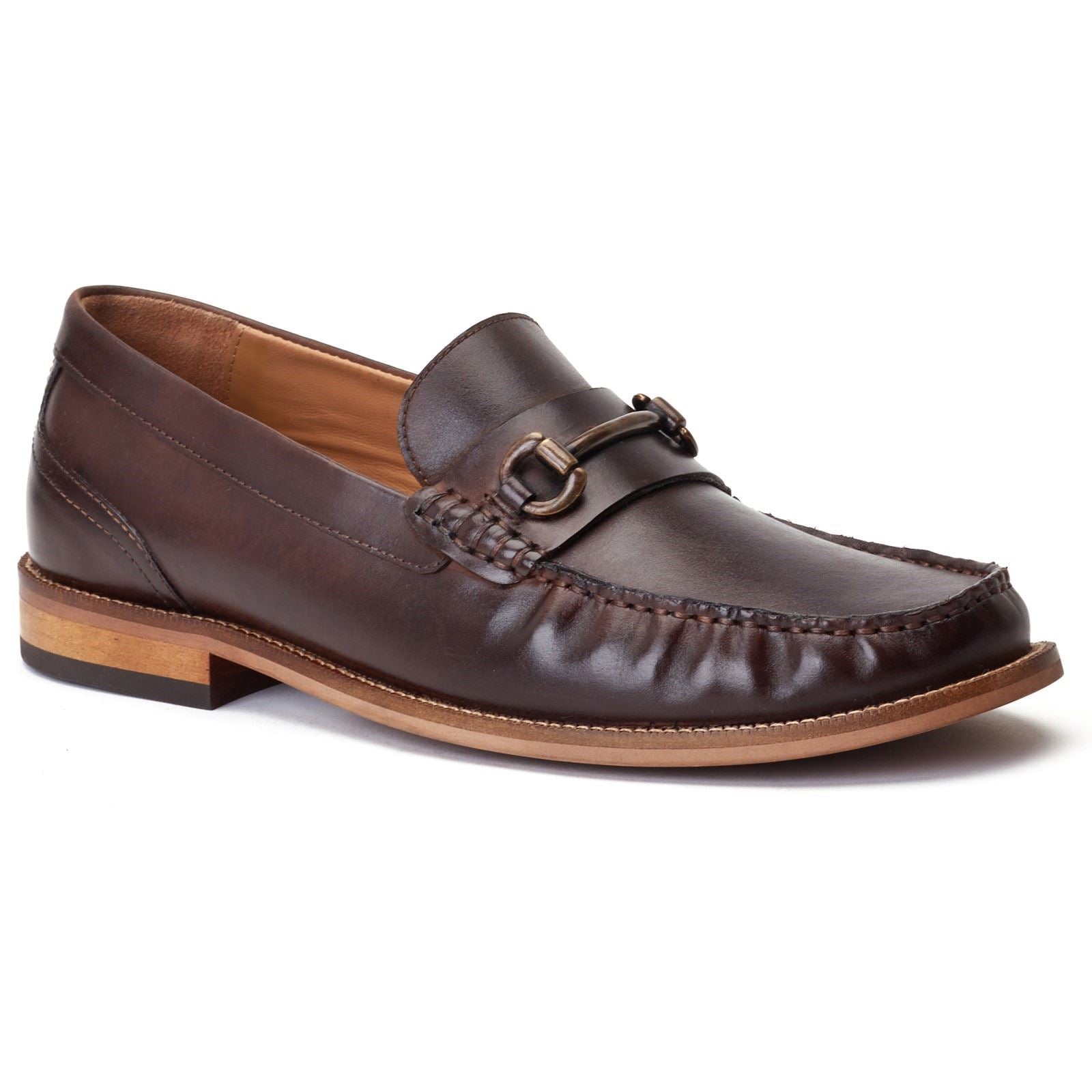 Base London Madison Leather Men's Brown Loafers